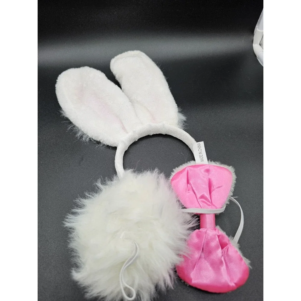 Bunny Ears Bowtie & Bunny Tail Halloween Costume Accessories Set‎ Cosplay